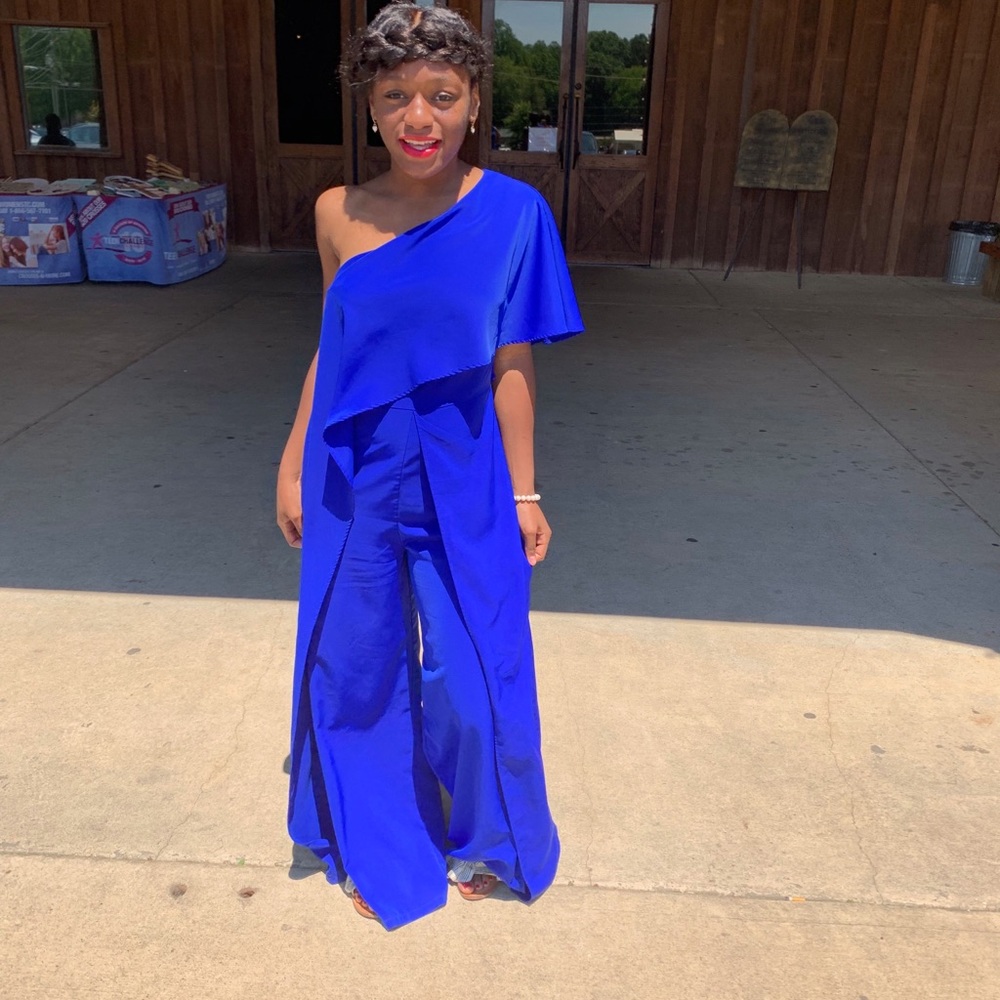 Royal Blue Romper